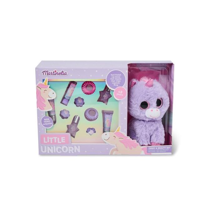 Set produse cosmetice si Unicorn de plus Little Unicorn Martinelia 30609
