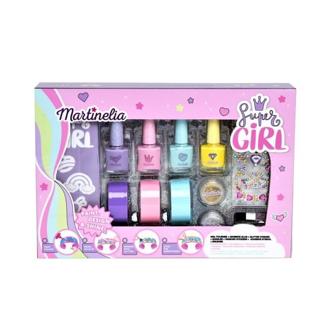 Set produse pentru unghii si par Super Girl Nails & Hair Martinelia 35002