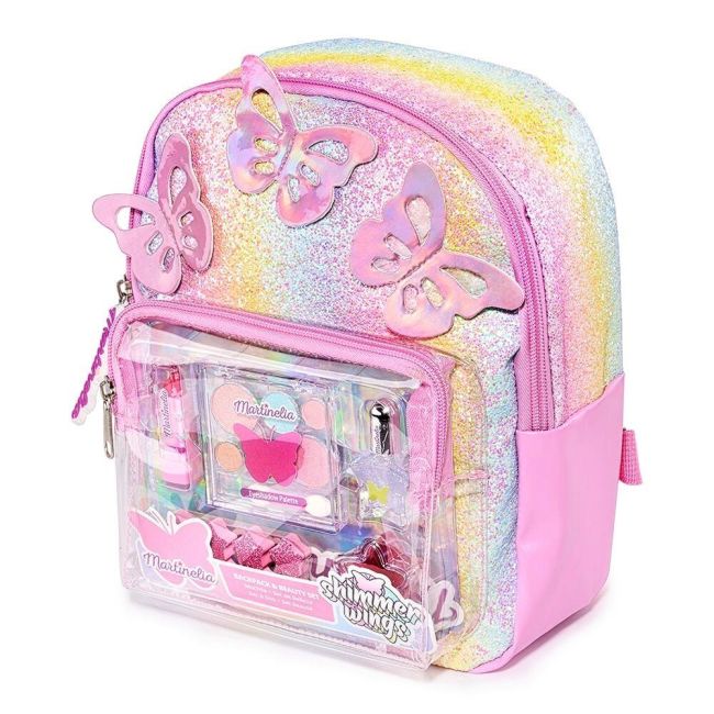 Set rucsac si produse cosmetice pentru copii Martinelia Shimmer Wings Bagpack & Beauty Set 30606