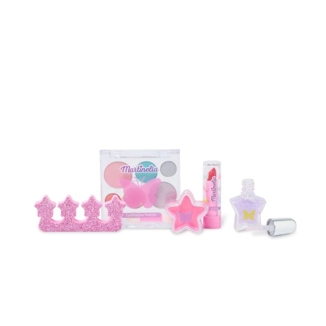 Set rucsac si produse cosmetice pentru copii Martinelia Shimmer Wings Bagpack & Beauty Set 30606