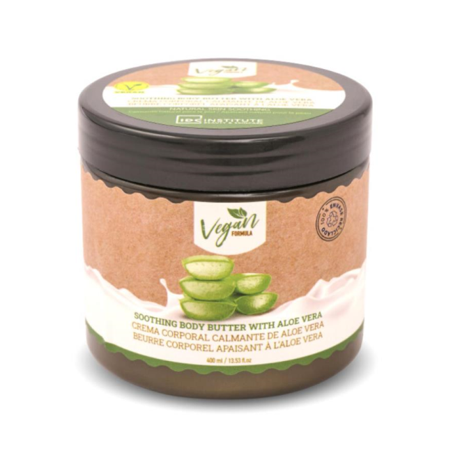 Unt de corp vegan cu aloe vera IDC Institute 99624, 400ml