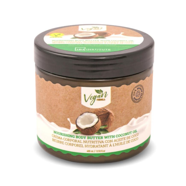 Unt de corp vegan cu cocos IDC Institute 99628, 400ml