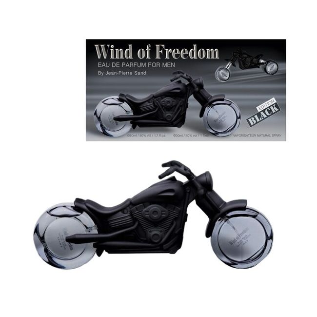 Apa de parfum pentru barbati, Wind of Freedom Black, Accentra, 8256168, 30ml zi si 50ml noapte