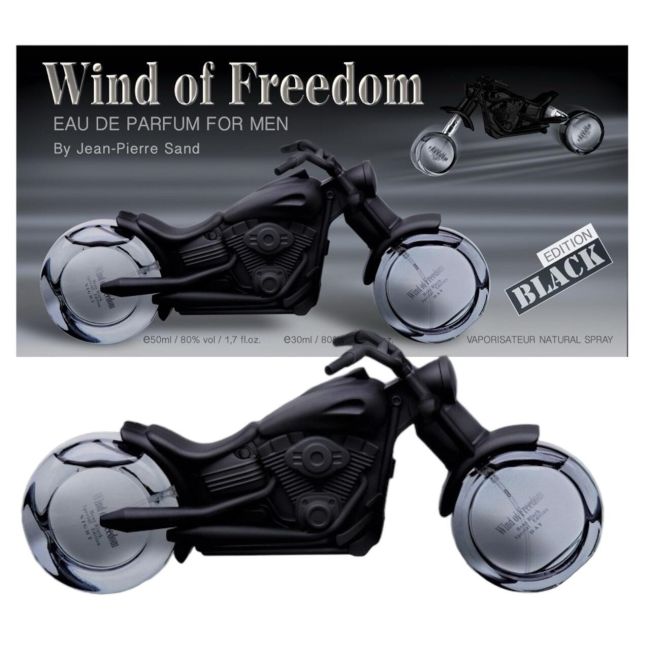 Apa de parfum pentru barbati, Wind of Freedom Black, Accentra, 8256168, 30ml zi si 50ml noapte