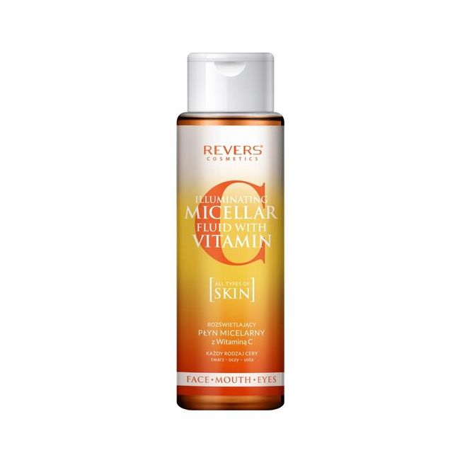 Apa micelara cu efect iluminator, cu vitamina C si extract din fructe de acai, Revers,400ml
