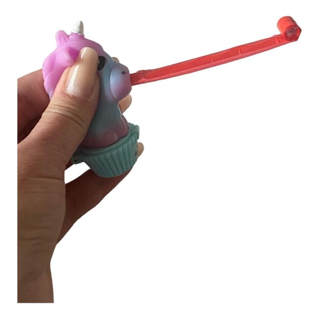 Balsam de buze cu aroma de capsuni Unicorn Tongue, pentru copii, Martinelia, 79001BLA