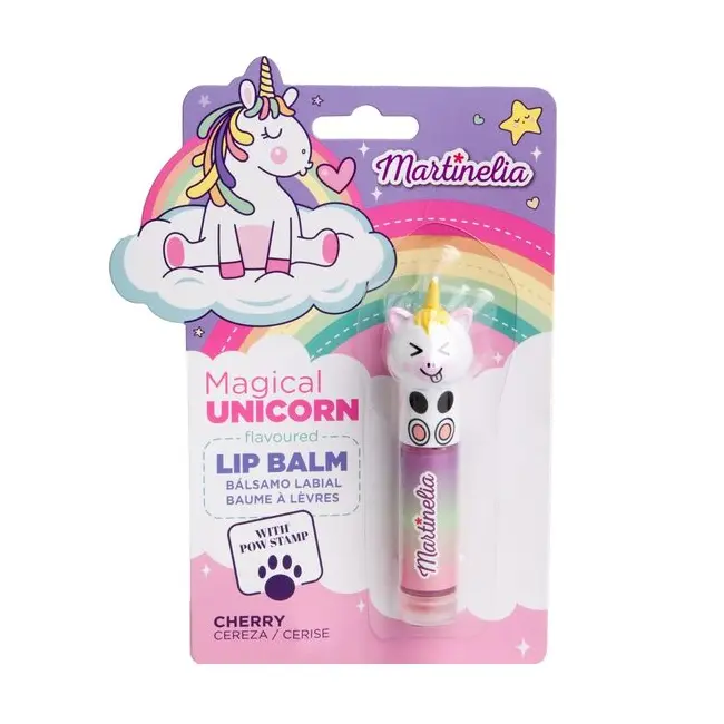 Balsam de buze cu aroma de cirese si stampila Magical Unicorn, Martinelia, 79003C, 1,8g