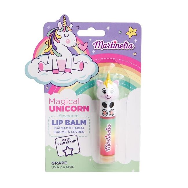 Balsam de buze cu aroma de struguri si stampila Magical Unicorn, Martinelia, 79003S, 1,8g