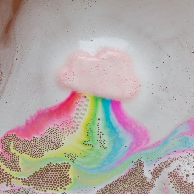 Bila efervescenta de baie pentru copii Over the Rainbow Trail Effect, Accentra, 3555049, 110g