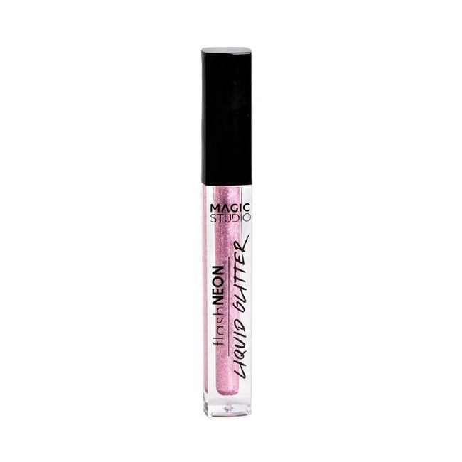 Fard de pleoape Neon Liquid Glitter Magic Studio 32009, 5 ml, roz