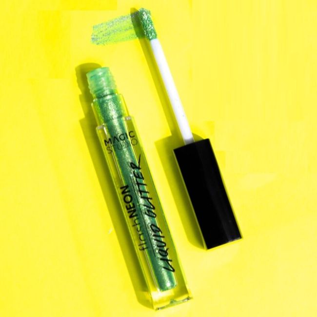 Fard de pleoape Neon Liquid Glitter Magic Studio 32009, 5 ml, verde