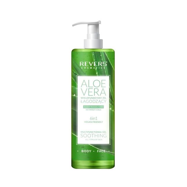 Gel calmant, multifunctional, pentru fata si corp, 6 in 1, cu aloe vera 99%, Revers, 400ML