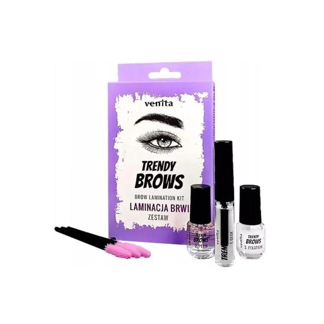 Kit profesional pentru laminarea sprancenelor VENITA Trendy Brows 16 ml