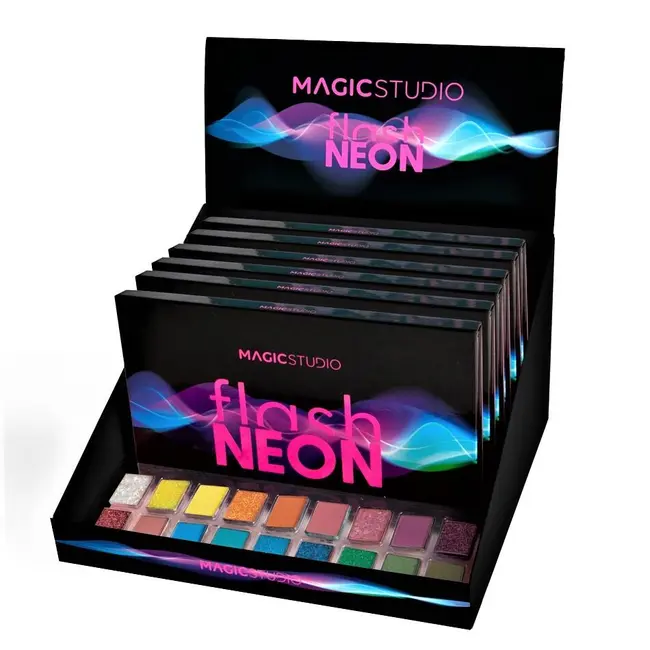 Paleta 18 farduri de pleoape Flash Neon Shadow, Magic Studio, 24500