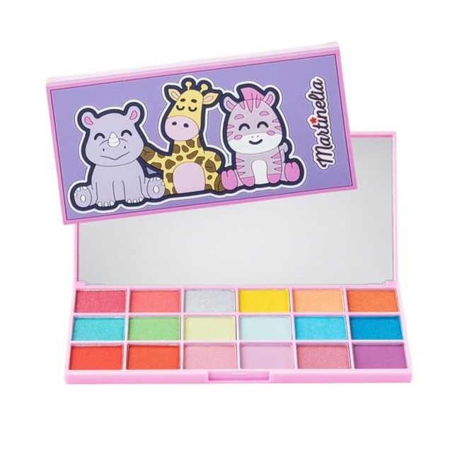 Paleta fard pleoape My Best Friend, Martinelia, 12268, 18 culori