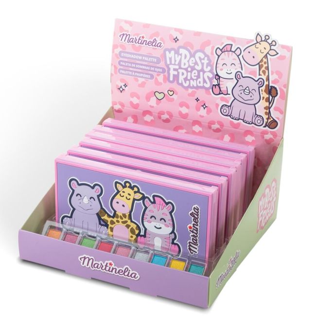 Paleta fard pleoape My Best Friend, Martinelia, 12268, 18 culori