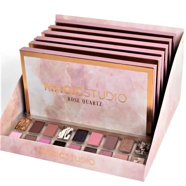 Paleta fard pleoape Rose Quartz, Magic Studio 24501, 18 culori