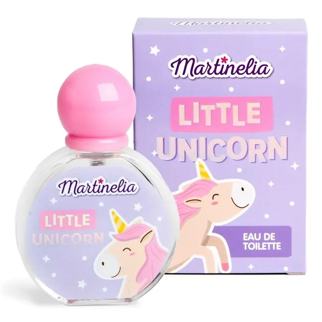 Set 11 bucati Apa de toaleta copii si tester Little Unicorn, Martinelia 52501, 30ml