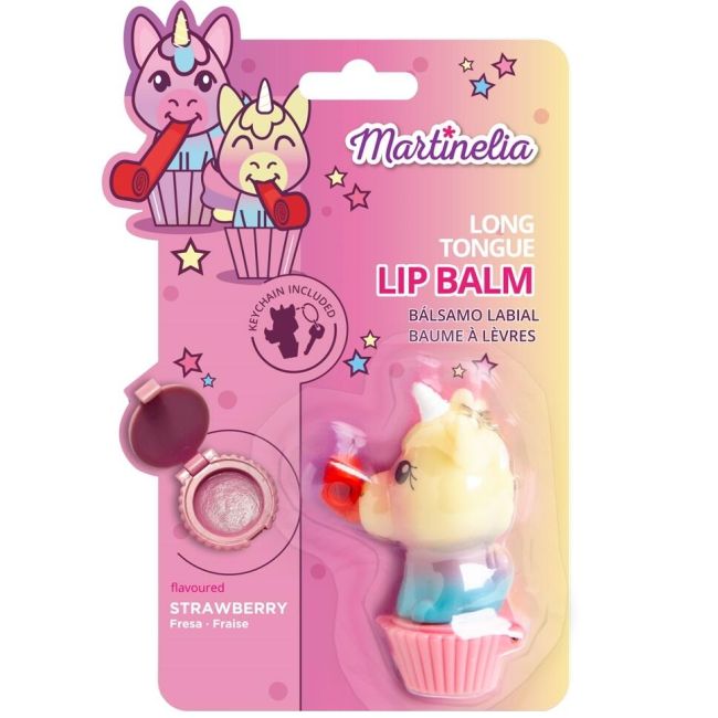 Set 12 bucati Balsam de buze Unicorn Tongue, pentru copii, Martinelia, 79001BL