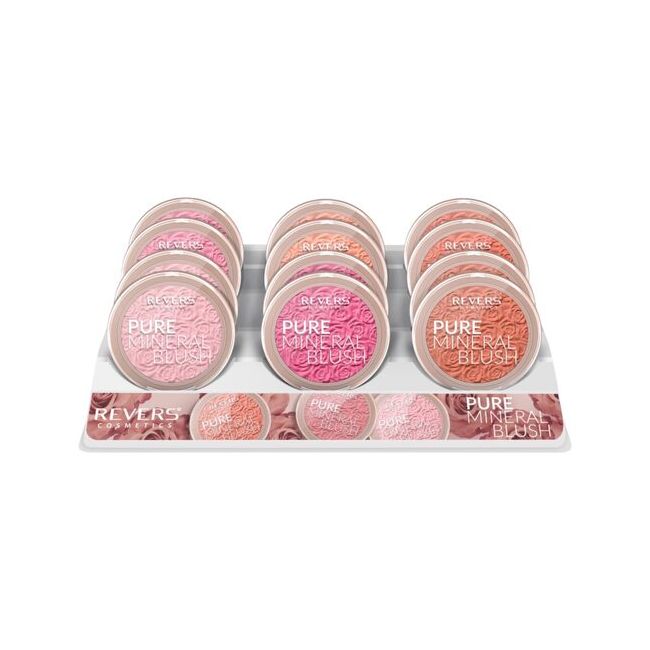 Set 12 bucati Fard de obraz Mineral Pure, Revers, Nr. 9-14