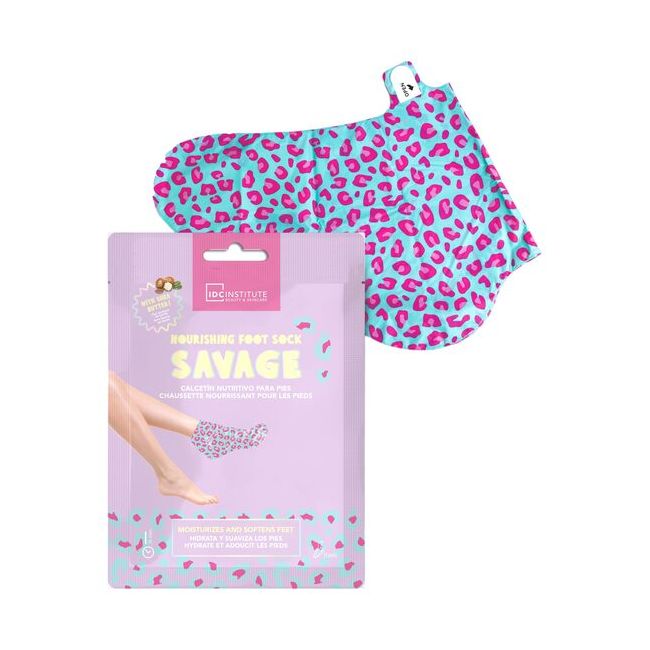 Set 2 sosete hidratante pentru picioare Savage, IDC Institute 11133