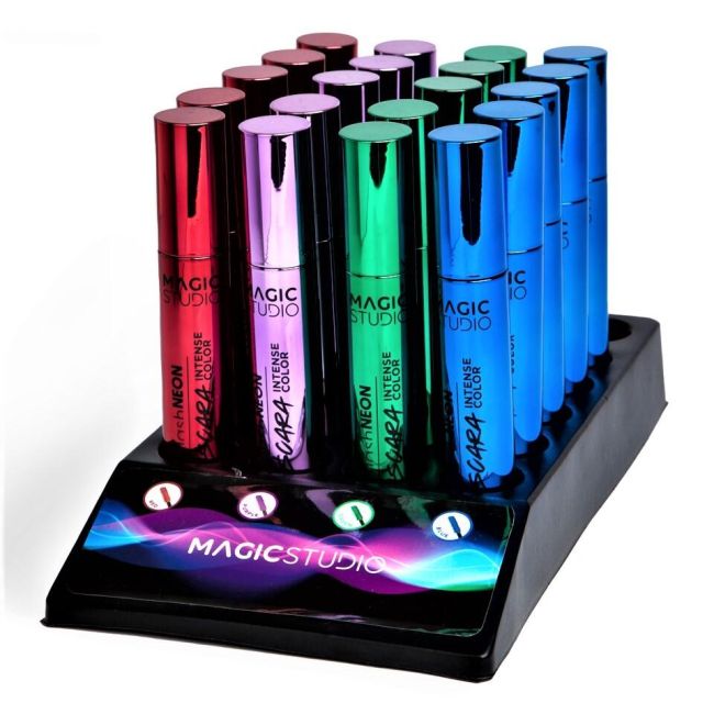 Set 24 bucati Mascara Neon Intense Color, Magic Studio 50519,  10 ml