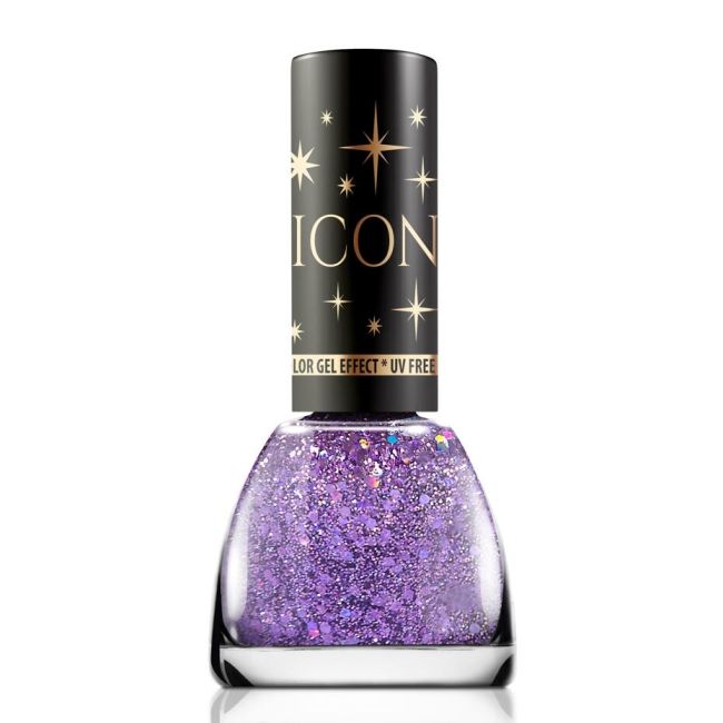 Set 24 bucati lac de unghii Icon Glitter, Revers