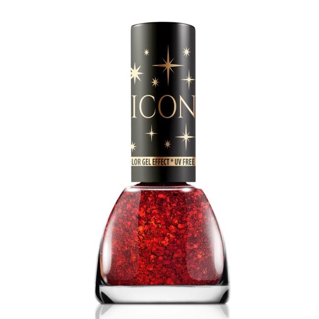 Set 24 bucati lac de unghii Icon Glitter, Revers