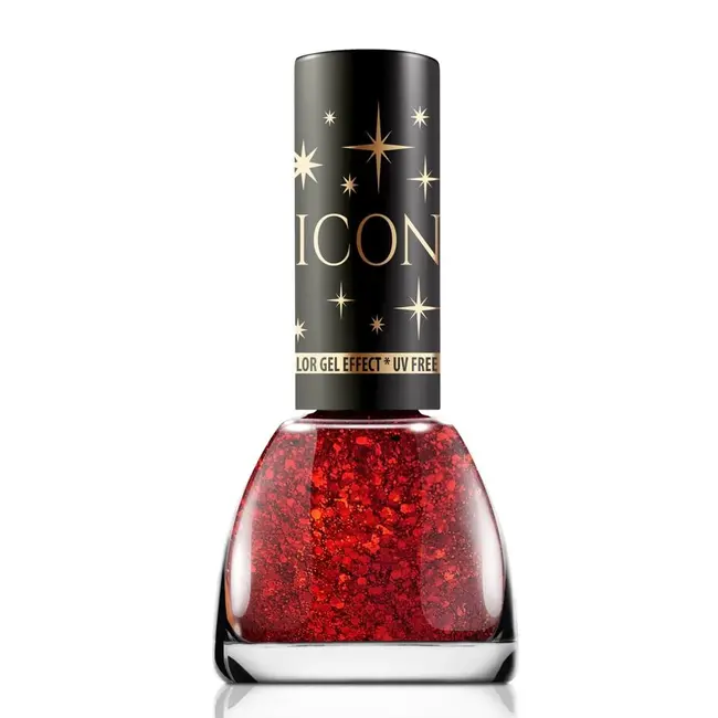 Set 24 bucati lac de unghii Icon Glitter, Revers