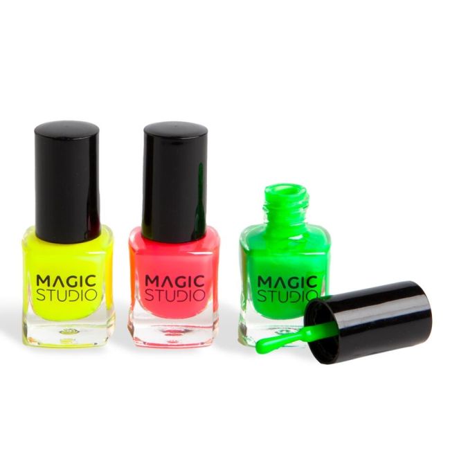 Set 3 lacuri de unghii Neon Nails Magic Studio 12264