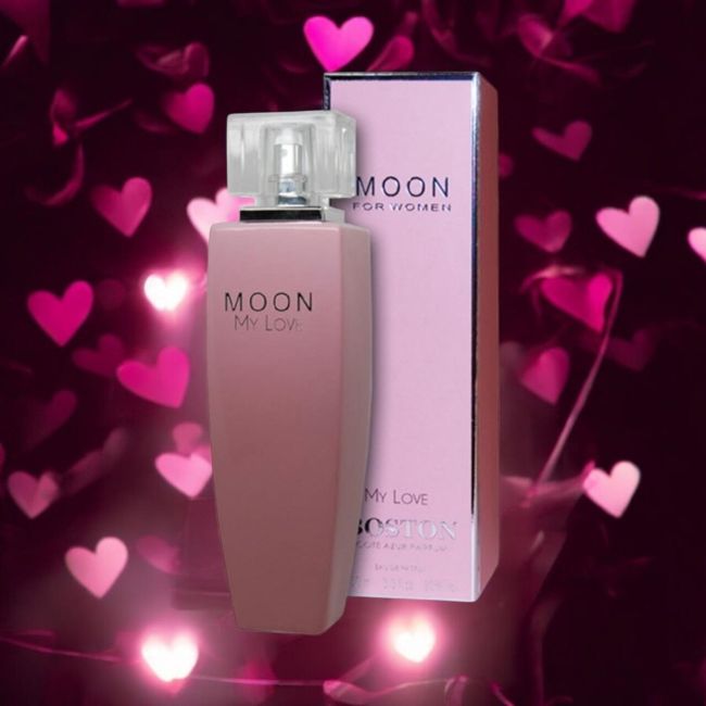 Set 4 Apa de Parfum Cote d'Azur Boston Moon My Love, Femei, 100 ml +Tester GRATUIT