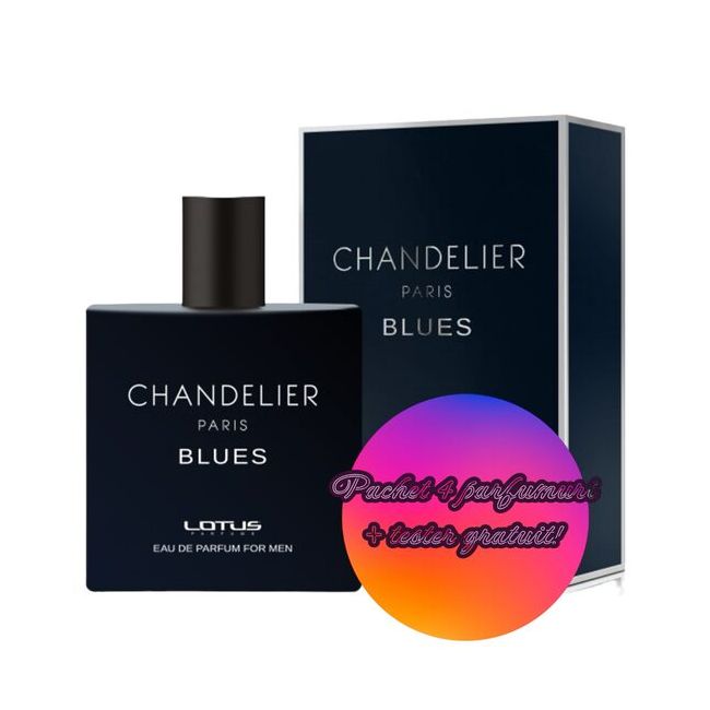Set 4 Apa de parfum Chandelier & Blues, Revers, Barbati, 100ml + Tester 100 ml GRATUIT