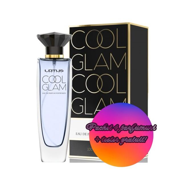 Set 4 Apa de parfum Cool Glam, Revers, Femei, 100 ml + Tester 100 ml GRATUIT