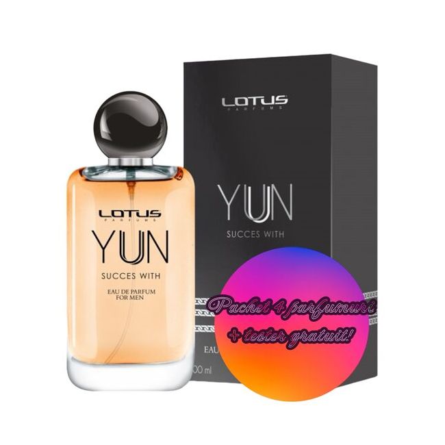 Set 4 Apa de parfum Yun Succes With, Revers, Barbati, 100ml + Tester 100 ml GRATUIT