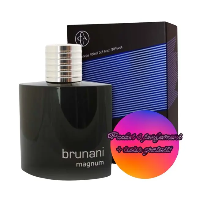 Set 4 Apa de toaleta Brunani Magnum, barbati, Cote D´Azur, 100 ml + 1 Tester GRATUIT
