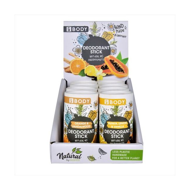 Set 8 Deodorante solid handmade My Body cu aroma de papaya/portocale Accentra 8257539, 40 g