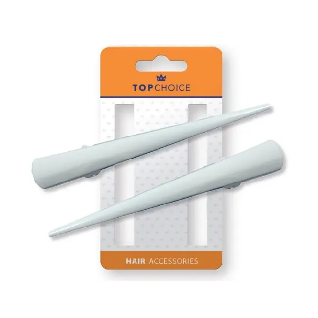 Set de 2 agrafe albe tip cioc, Top Choice 25105