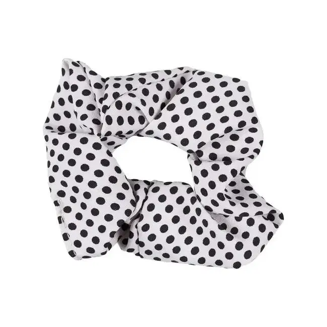 Set doua elastice de par Top Choice 23859, Black & White Dots