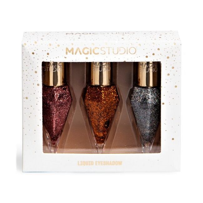 Set fard pleoape lichid Glitter Diamond Trio, Magic Studio 31129