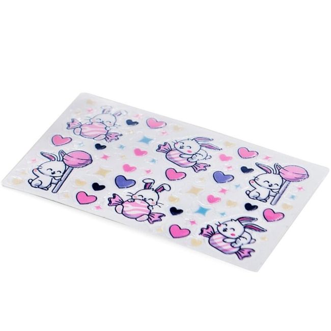 Set lac de unghii si stickere decorative Yummy, Martinelia 12241, 4 ml