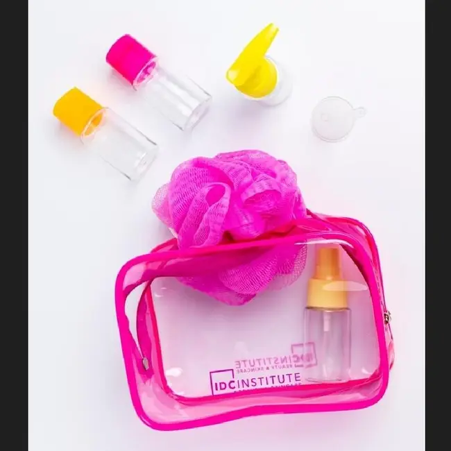 Set recipiente pentru calatorii si borseta 90001 Neon Travel, IDC Institute