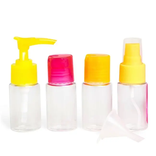 Set recipiente pentru calatorii si borseta 90001 Neon Travel, IDC Institute