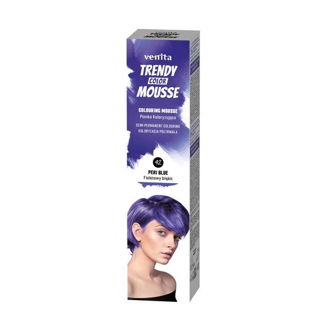 Spuma coloranta de par Trendy, Venita, nr 43, Peri Blue, albastru