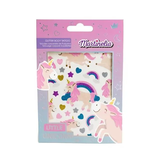 Tatuaje temporare cu glitter Unicorn, Martinelia, 68023