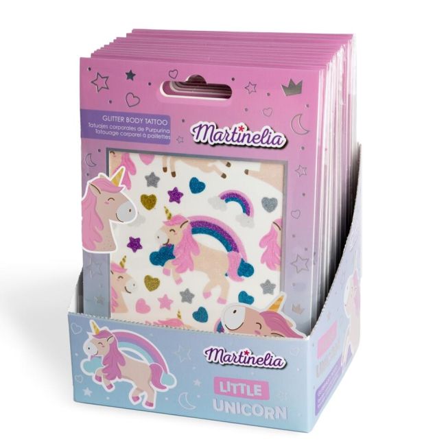 Tatuaje temporare cu glitter Unicorn, Martinelia, 68023