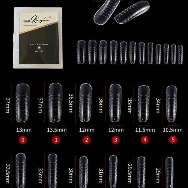 Tipsuri Smart Forms numerotate, 120buc, reutilizabile, full cover