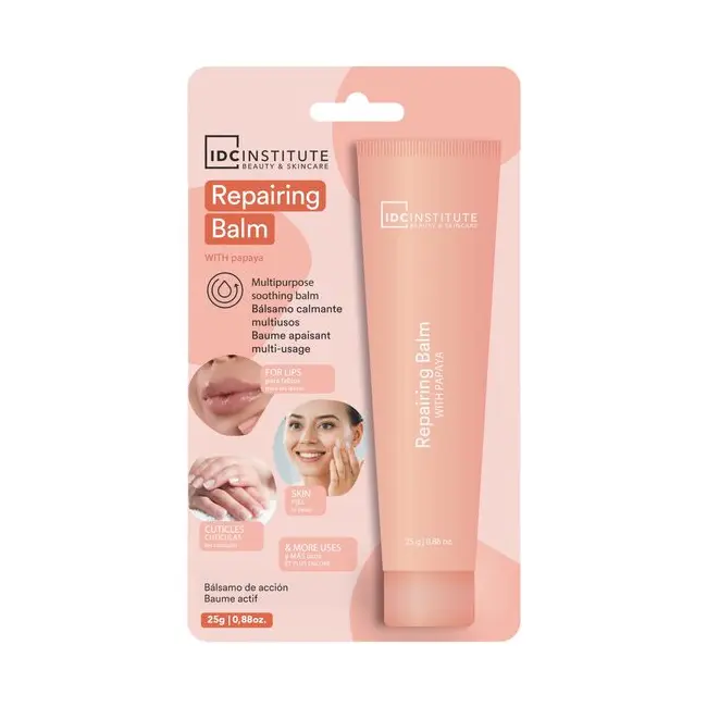 Balsam reparator pentru buze, ten si cuticule, cu extract de papaya, Action Balm, 68058, IDC Institute, 25g
