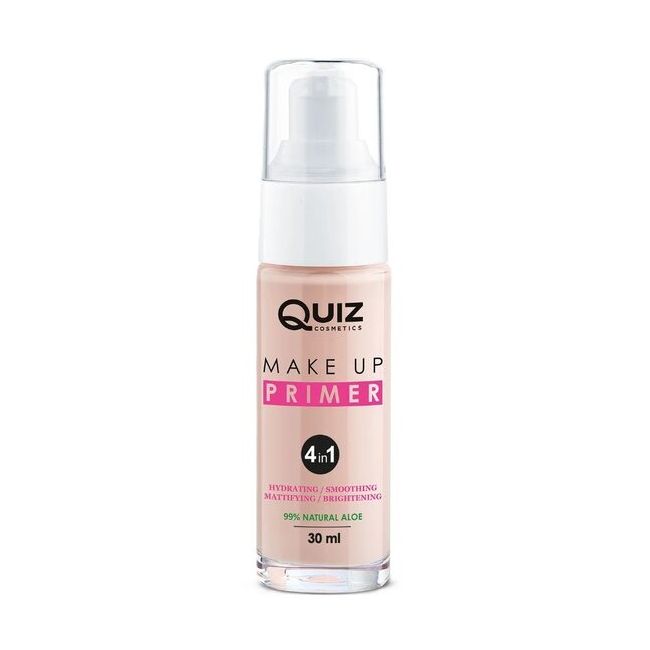 Baza machiaj Make up Primer 4 in 1 (New Pink Base), Quiz Cosmetics, 30ml