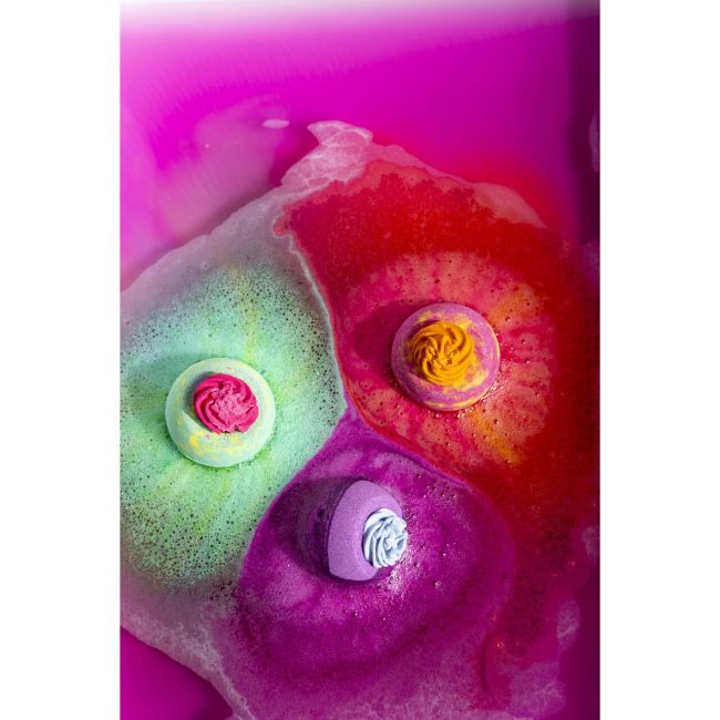 Bila efervescenta de baie Rainbow, IDC Institute 99023R, 100 g