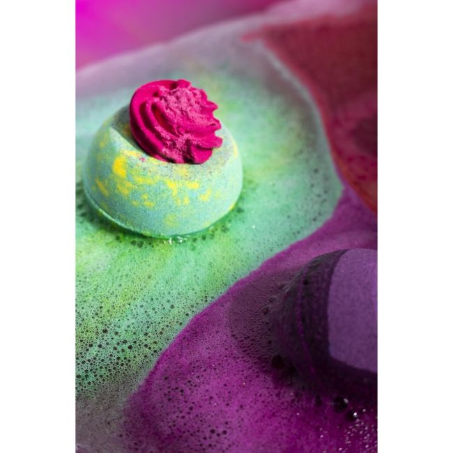 Bila efervescenta de baie Rainbow, IDC Institute 99023R, 100 g